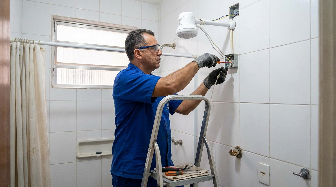 Instalação de Chuveiro Elétrico perto de mim em Marília‑SP